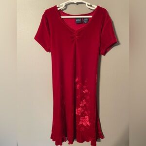 Girls basic edition short sleeve velvet dress